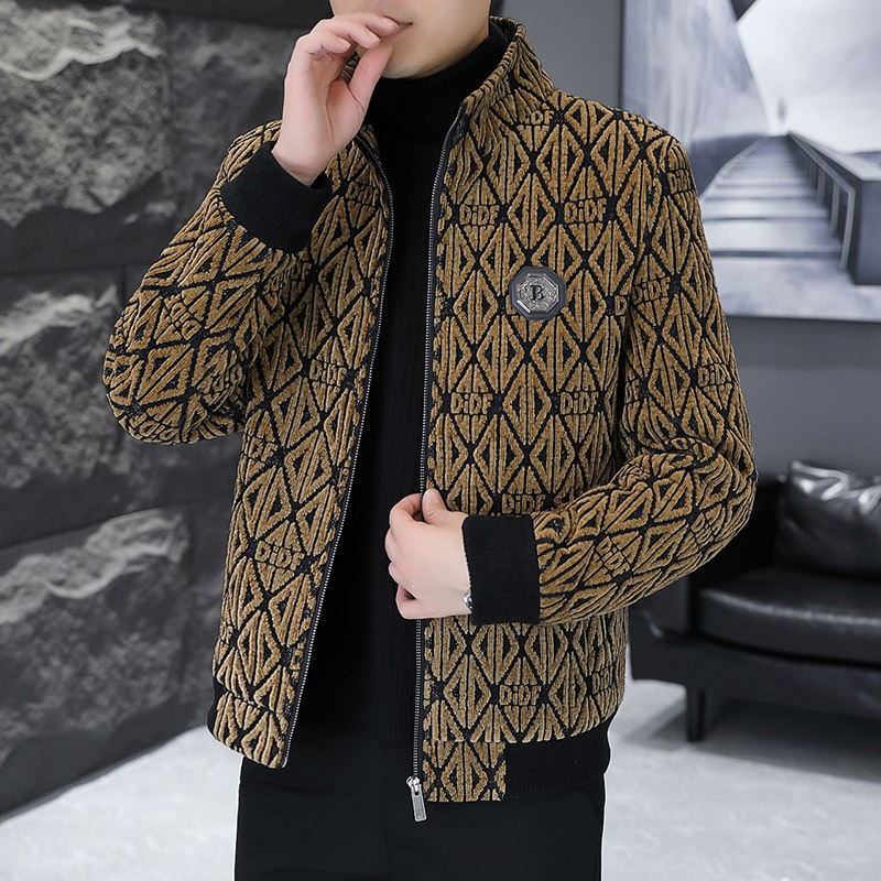 Streetwear Brand Fashion - Brand winter Jacquard Woolen Jacket for