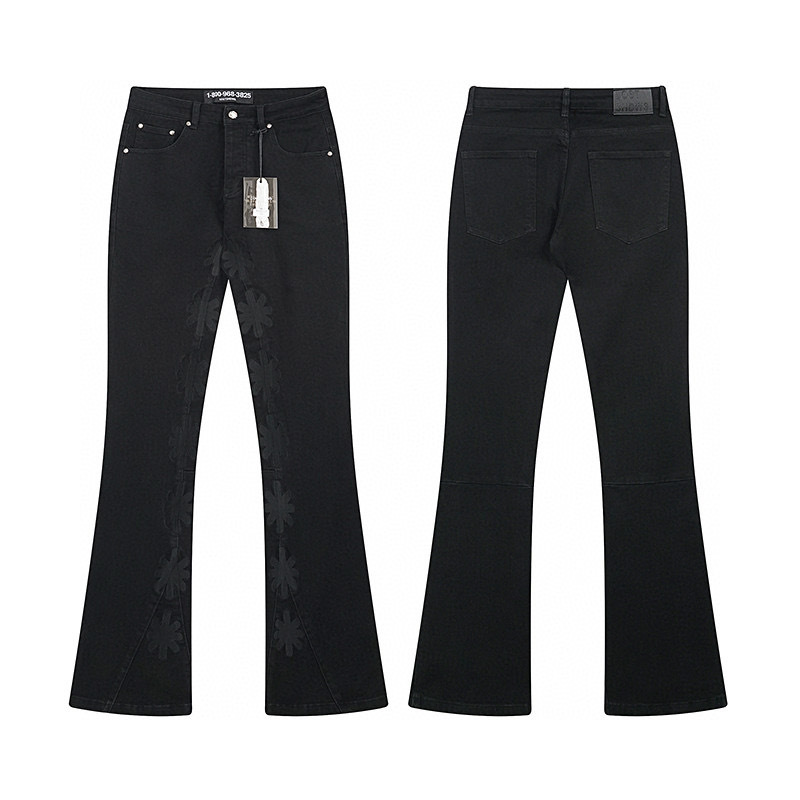 Brand Streetwear Instagram - LOSTSHDWS 2025 Slim-Fit Embroidered Jeans Men's