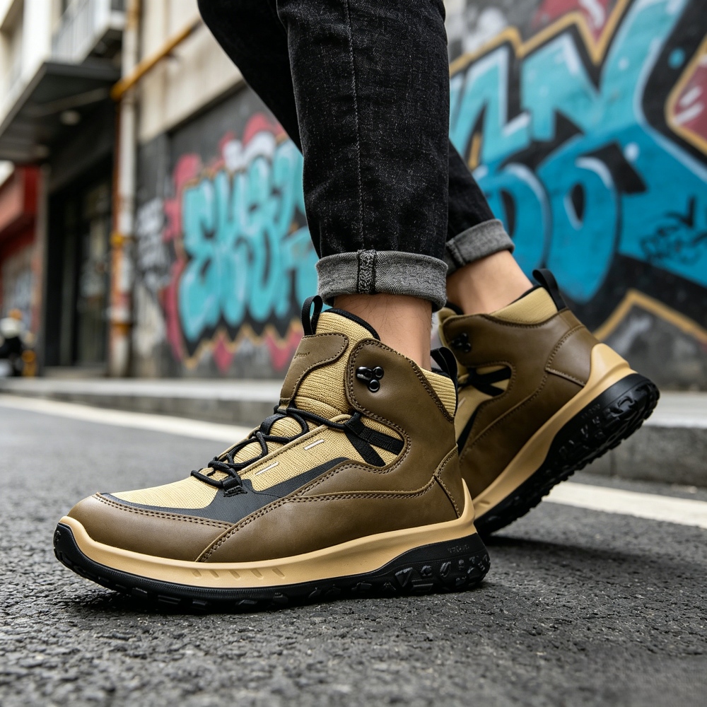 High Top Leather Shoes Men Lux - Streetwear Brand Designs recension och pris