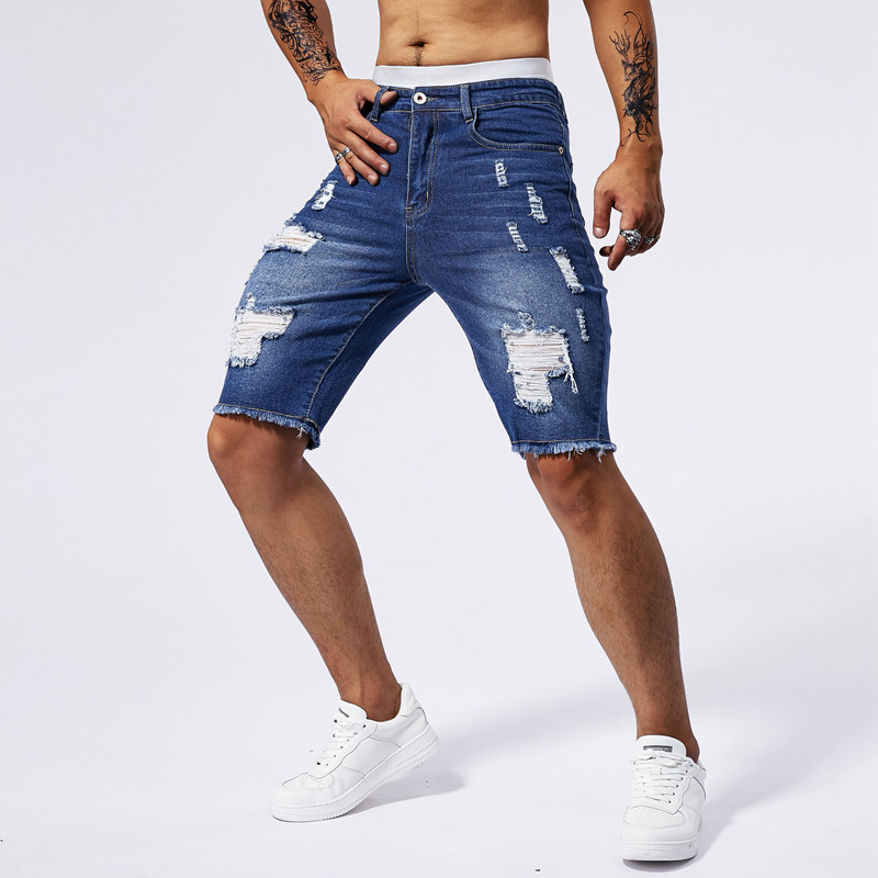 2025 Summer New Men's Ripped D - Streetwear Brand Fashion recension och pris