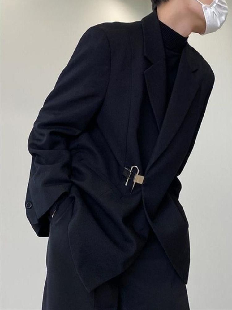 Men's White Casual Blazer Set  - Streetwear Brand Niche recension och pris