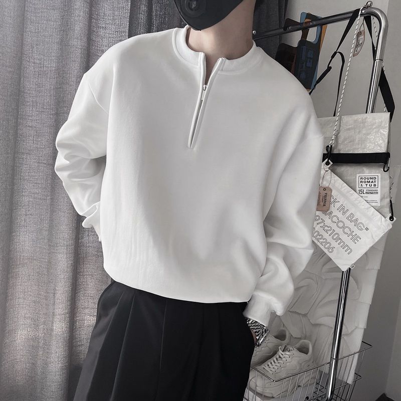 Men's Spring Autumn Stand Coll - Streetwear Brand Niche recension och pris