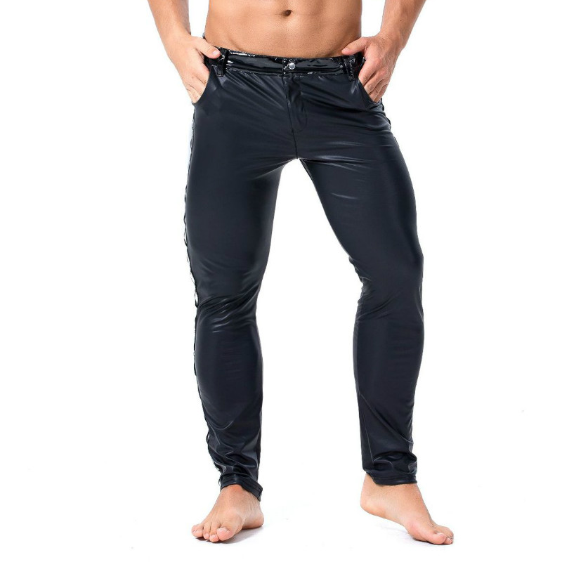 S-XXL Brand Men Leather Rivet  - Streetwear Brand Fashion recension och pris