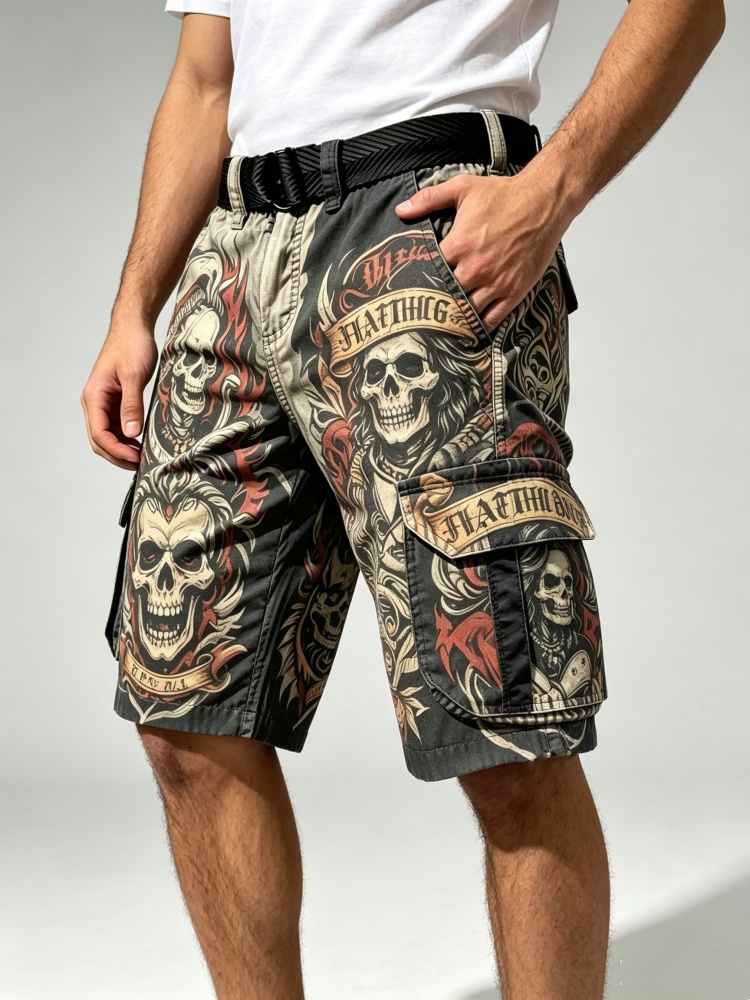 Mens Rock Punk Style Cargo Sho - Corteiz Cargo Pant recension och pris