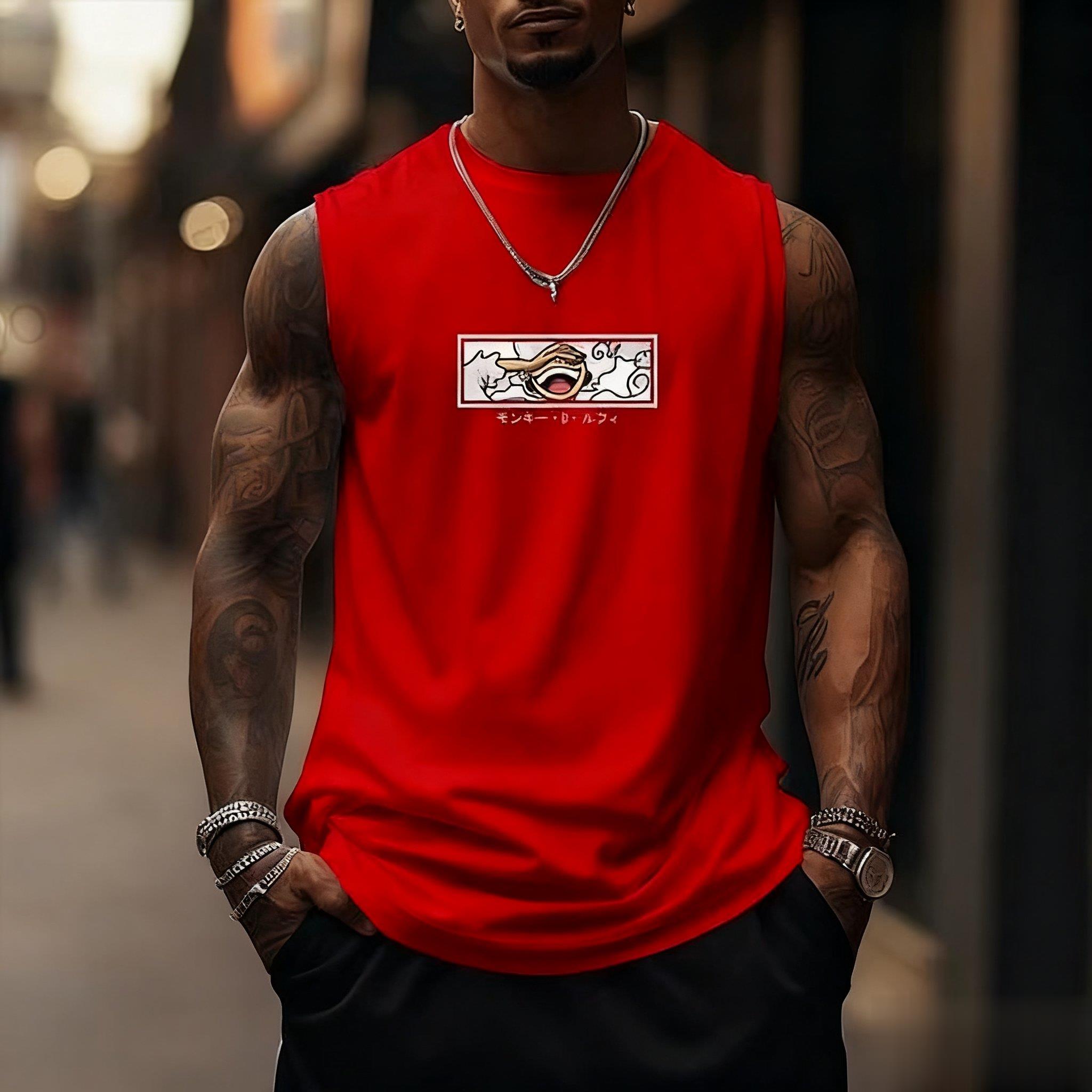 One Piece Luffy Gear 5 Tank To - Streetwear Gym Brand recension och pris