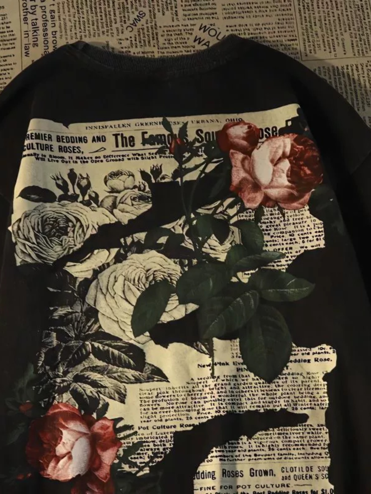 New 2025 Rose Short-sleeved Am - Streetwear Brand Niche recension och pris