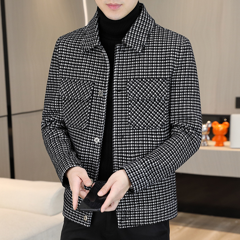Brand Winter Plaid Woolen Jack - Streetwear Brand Fashion recension och pris