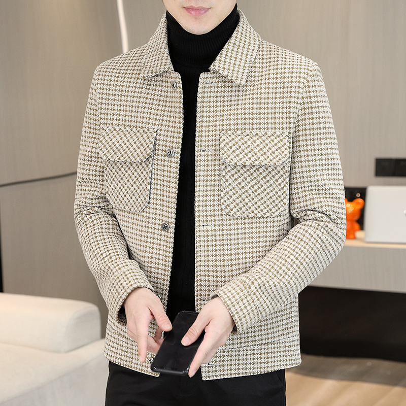 Brand Winter Plaid Woolen Jack - Streetwear Brand Fashion recension och pris